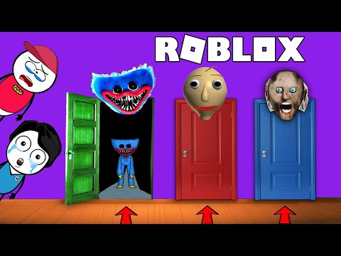 ROBLOX Pick A Door Challenge - Funny Obby | Khaleel and Motu Gameplay