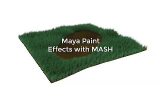 Maya Paint Effects with MASH - Field of grass