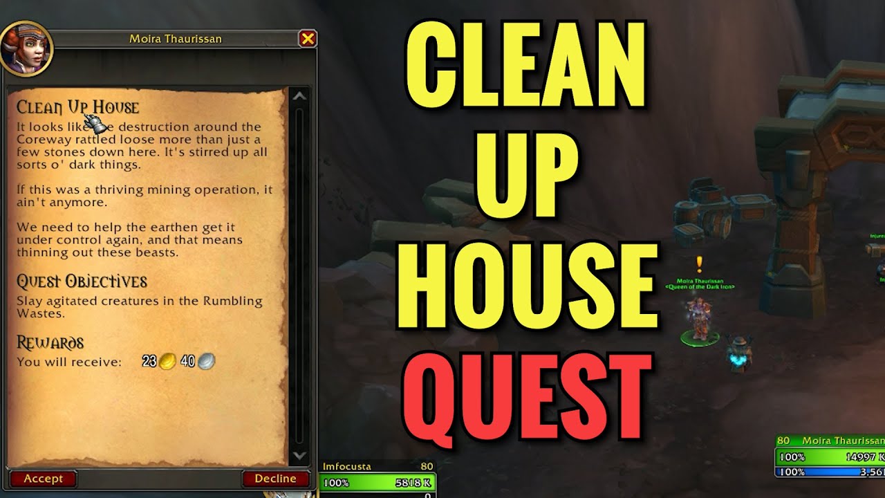 Clean up House Quest (WoW TWW)