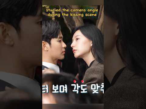 The Making of Kiss Scene💖 #queenoftears #kimsoohyun #kimsoohyun #netflix #kdrama #behindthescenes