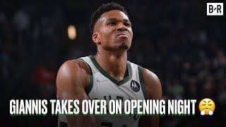 Giannis Antetokounmpo Dominates The Nets On Opening Night