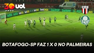 BOTAFOGO-SP FAZ 1 X 0 CONTRA PALMEIRAS NO PAULISTÃO 2026
