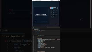 ▶️ MX Player with HoverEffectsusing HTML & CSS#webdevelopment#coding #shorts