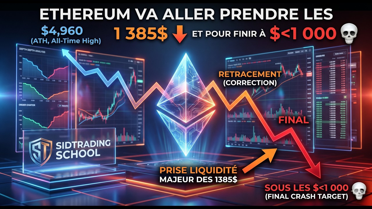 Analyse ETH: Prise de liquidité à 1385$ puis CRASH FINAL ! 缩略图