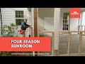 How to convert to a four season sunroom