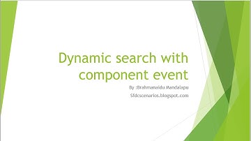 Dynamic search with component event in Salesforce lightning