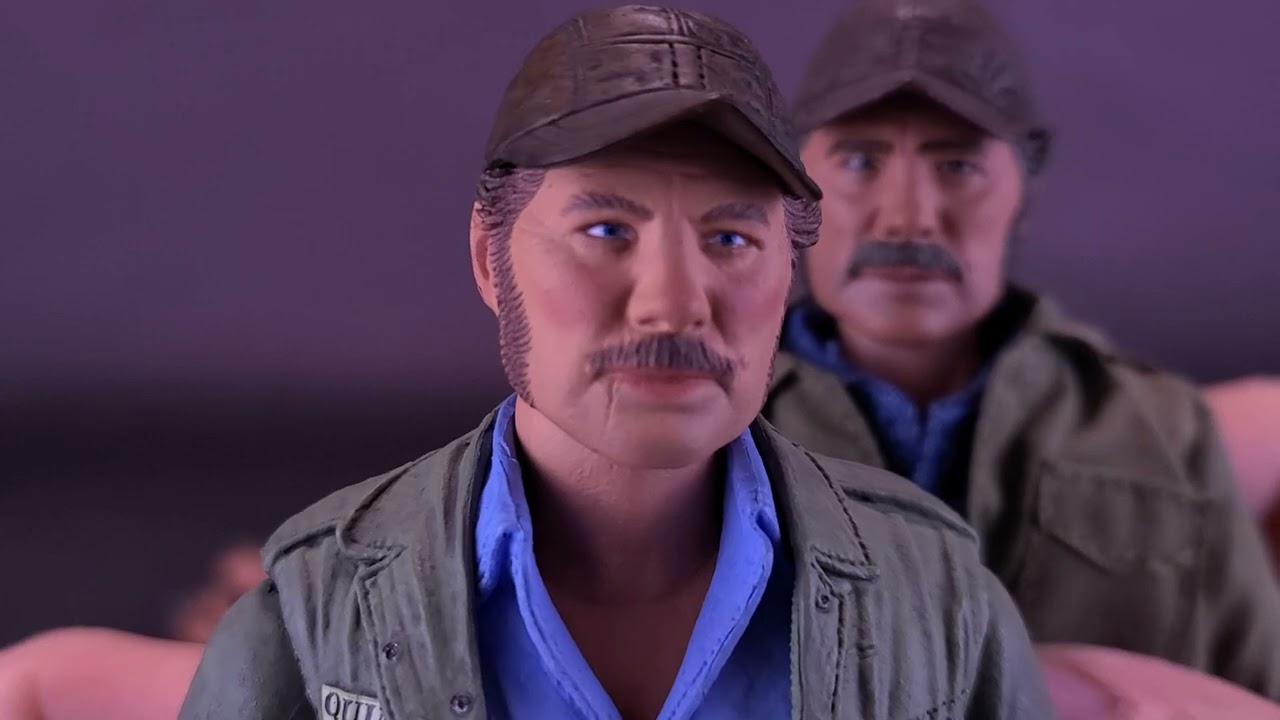 NECA Toys Jaws 50th Anniversary Ultimate Sam Quint Action Figure Review | 