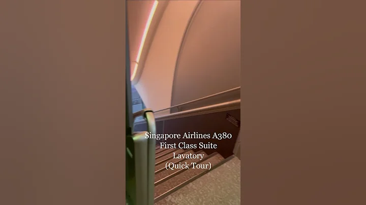 Singapore Airlines A380 First Class Suite Lavatory tour #shorts #travel
