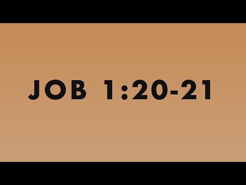Job 1:20-21
