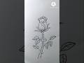 Easy rose drawing # art #trending #shortsvideo #shortsfeed #shorts #youtubeshorts