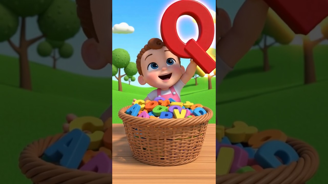 ABC Song for Kids (Q-V) | Fun Alphabet Nursery Rhyme | ABCD Learning Song 