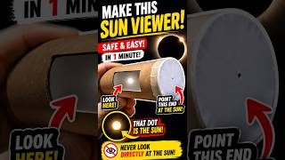 Solar Eclipse in Days! Make This Easy Sun Viewer #solareclipse  #catsscienceclub #stem