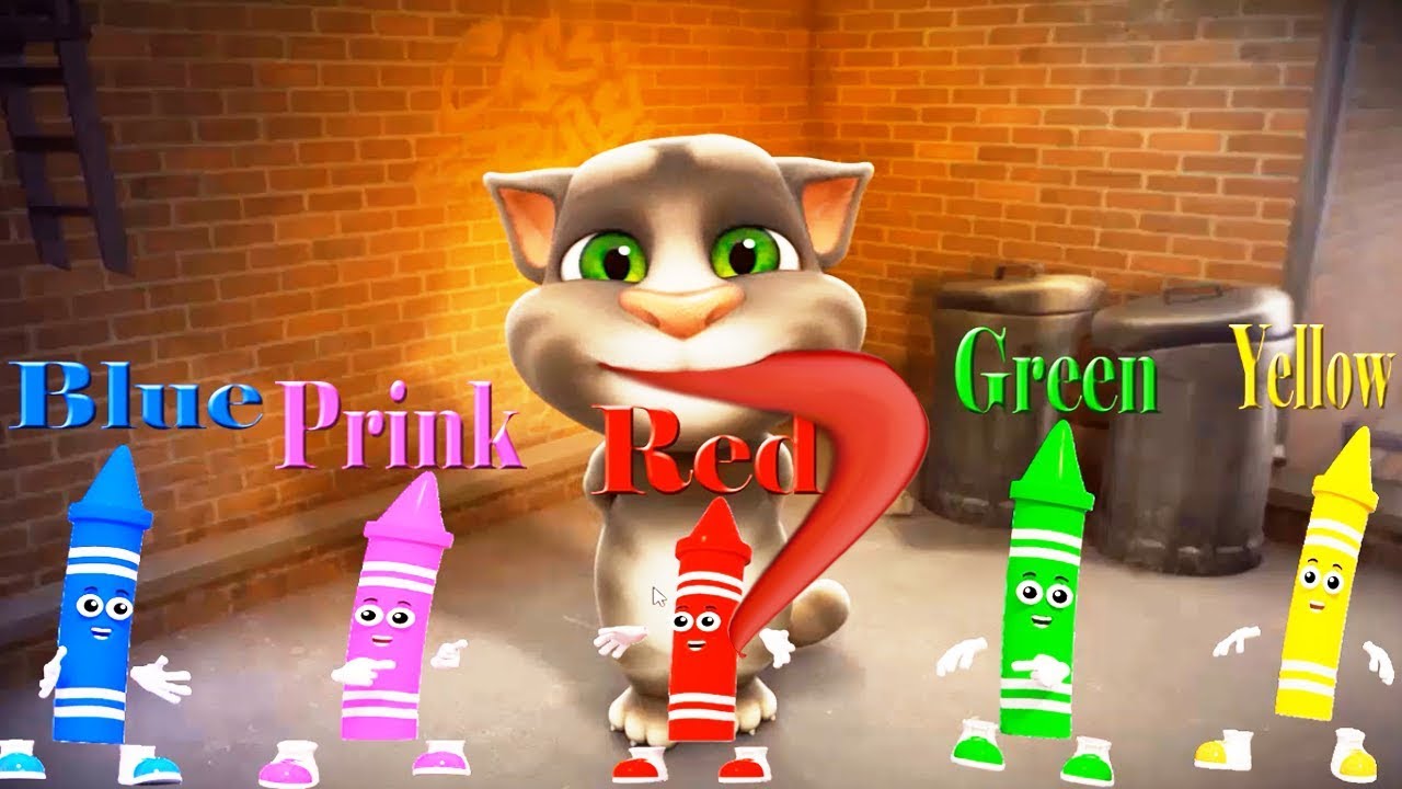 Talking Tom Learning Learn colors with surprise eggs-Talking Tom and Friends Colors Reaction ...