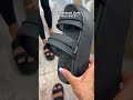 Black Austin Slide Platform Sandals with Memory Foam Straps