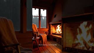 | Cozy Rain &amp; Fireplace Vibes 🌧️🔥 #CozyVibes #RainSounds #Relaxing #deepsleep
