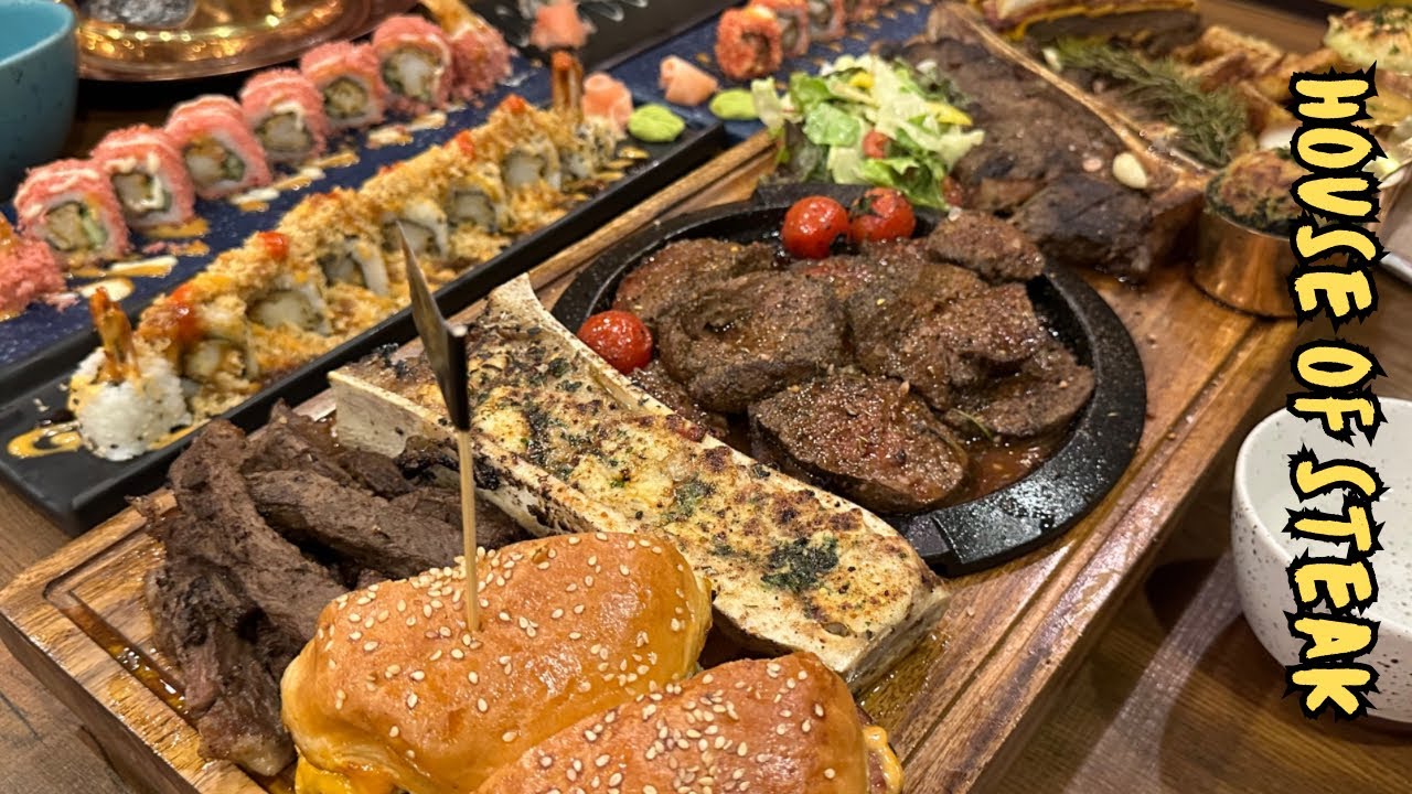 Authentic Angus Beef Steaks, Sushi , Hot Pot Japanese, Thai, Chinese and continental food