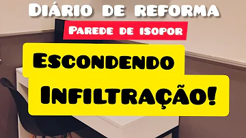 Como esconder infiltração na parede?