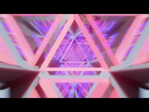 4K Abstract Triangle Tunnel Loop