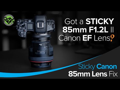 Canon EF-85 F1.2L II Sticky Repair.