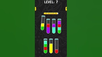 Color Water Sort Walkthrough: How to Clear Level 7 #onlinegames #games #gammersonline #gaming