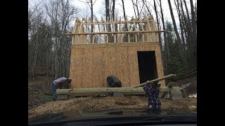 Jacob puts us to work on the porch and extension for the Shebin