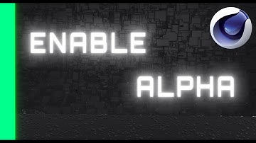 Enable alpha channel | Octane render | Cinema 4d