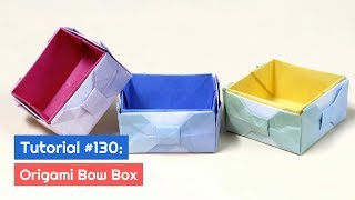 DIY Origami Bow Box Tutorial | The Idea King Tutorial #130