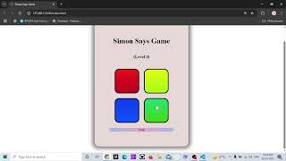 Tutorial:Simon Says Game   || Hackslash Induction Task  ||  Team 405(Web team) screenshot 3