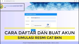 Cara Daftar dan Buat Akun Simulasi CAT Resmi BKN | GRATIS Coba Sekarang