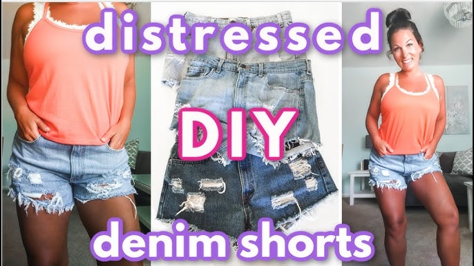 DIY Jean Shorts: high-waisted & bleached — Popcosmo