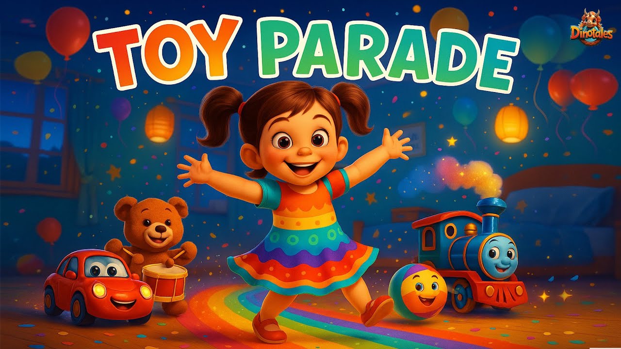Песня для парада игрушек для детей | Веселые танцевальные игрушки | Хлопайте в ладоши и топайте н...