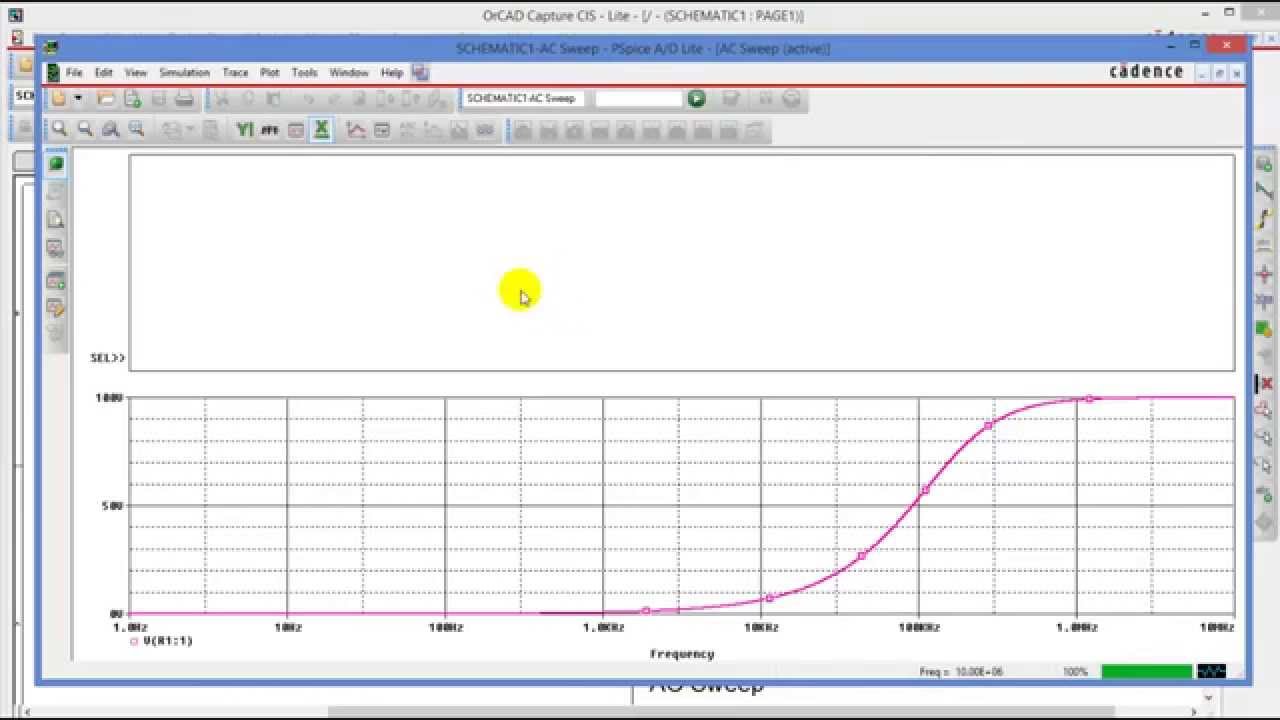 AC Sweep mit PSpice (PSpice Grundlagen)