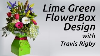 Roses, tulips, iris, gerberas, hydrangeas, lilies and other Sping flowers come together to form this brilliant Spring-time design.