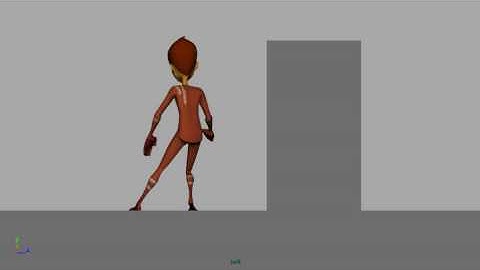 Pushing object animation "Blocking" 2