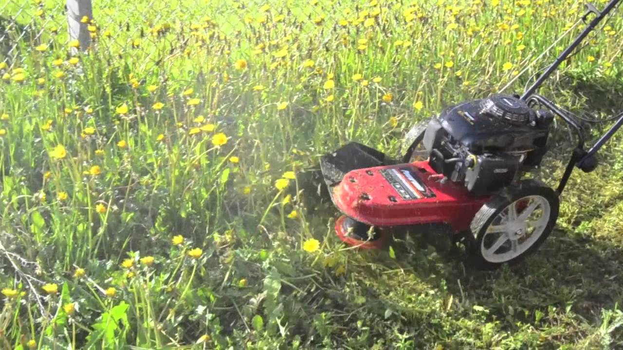 Gr u00e6strimmer på hjul, 5,5 hk YouTube Gr u00e6strimmer på hjul, 5,5 hk YouTube