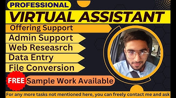 I Will do Virtual Assistant data entry Web Research job