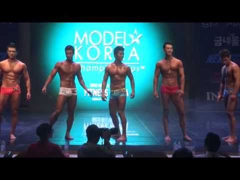 Musclemania Fitness Korea Sports Model Competition Body Profile Video 남자 수영복 모델 톨 4조 