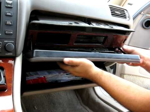 How to Remove CD Changer from 1998 Lexus LS400 for Repair ... engine light wiring harness 