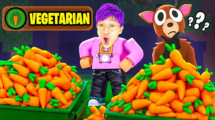 Can You Get The VEGETARIAN BADGE in 99 NIGHTS IN THE FOREST!? (NO EATING MEAT!?)