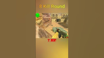 Crazy 8K Round with 7 HP in Dust2 in Counter Strike 1.6 #cs16  #shorts #counterstrike #highlights