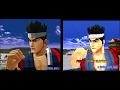 バーチャファイター2 アーケード版(MODEL2) & セガサターン版 同時表示比較