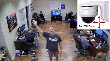 PTZ Security Camera with AHD, HD-TVI, HDCVI, Analog CCTV Video Modes