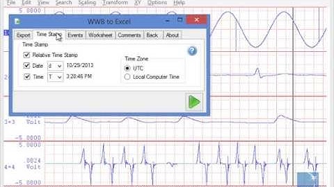 Save Data In Microsoft Excel Format Using the WinDaq Waveform Browser