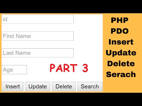 PHP PDO  : How To Insert Update Delete Search Data In MySQL Using PDO In PHP [ With Source Code ] 3