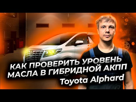 Как проверить уровень масла в гибридной АКПП на примере Тойота Альфард