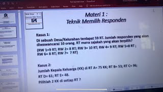 Teknik Memilih Responden (Metode Kish Grid) by Akmil Channel 603 views 4 months ago 39 minutes