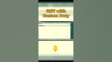 GST with Custom Duty | Import of Goods | Tally erp9 | Tally Prime #shorts #viral #gst