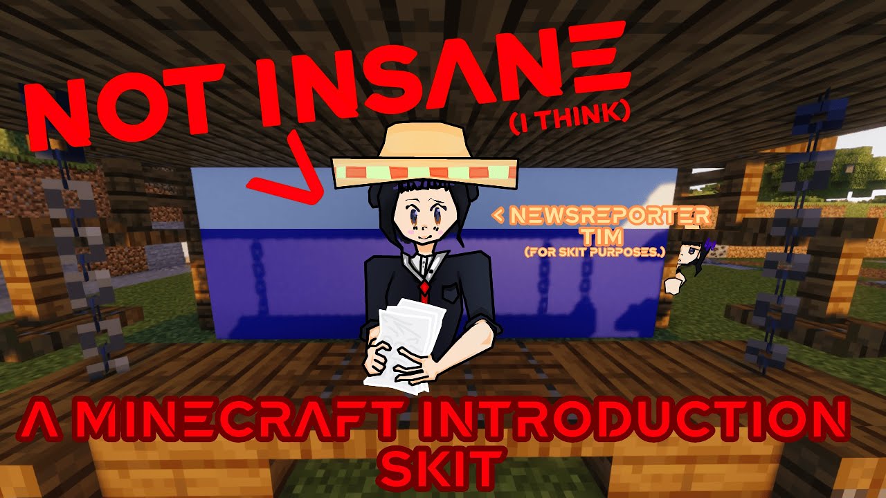A Minecraft Skit | New Hardcore Youtuber, is a kid? - YouTube