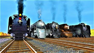 [Trainz Race] NYC J3a Hudson Double Heading Vs. Union Pacific FEF, NYC Niagara and PRR K4s! screenshot 5