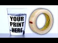 How to PRINT ON GLASS with Amazing Sticky Tape Life Hack